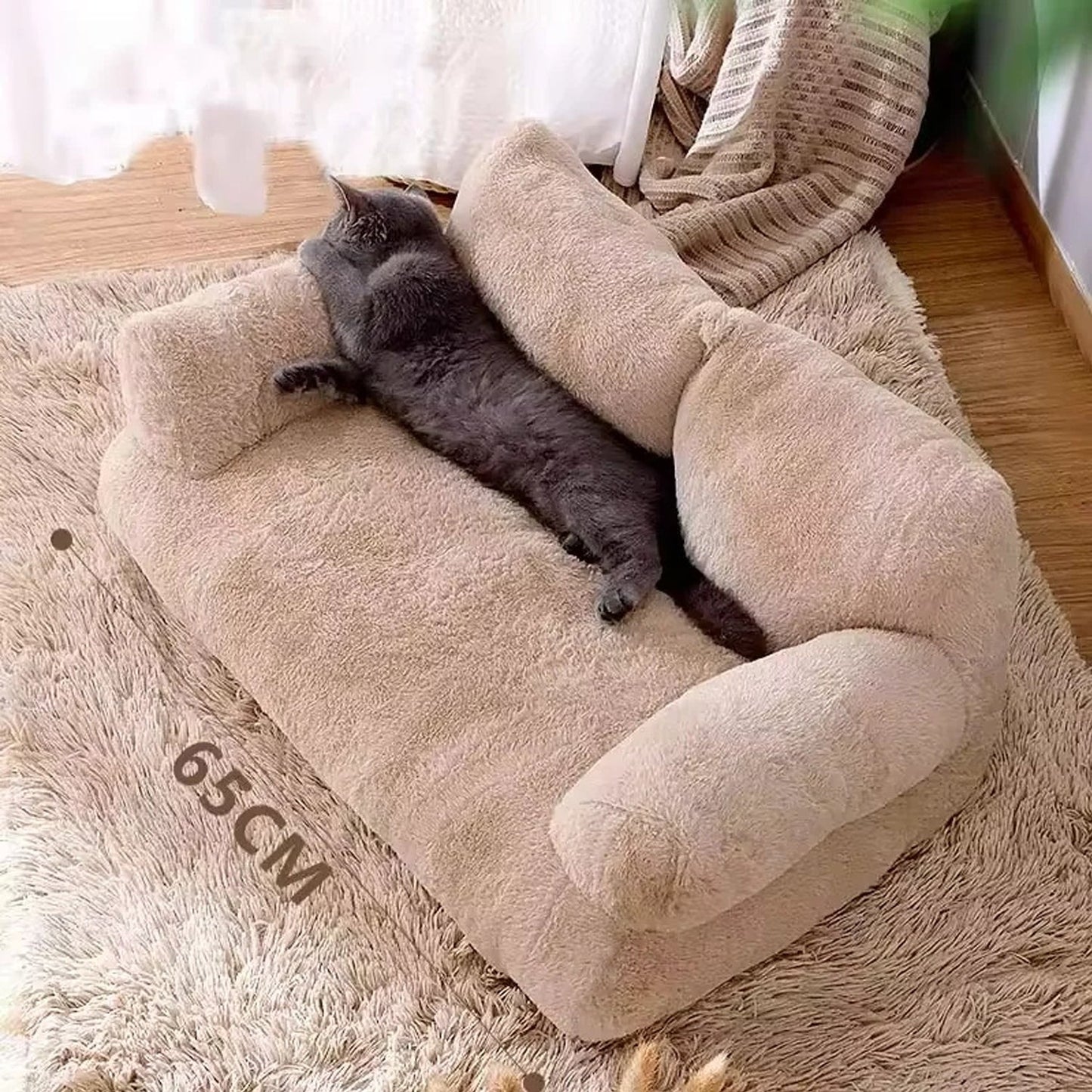 Fluffy Plush Pet Sofa Bed