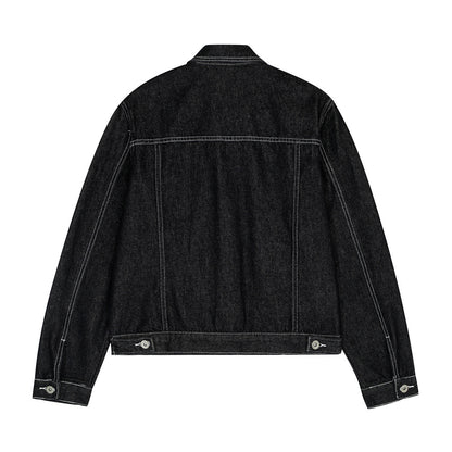 Urban Street Style Men's Jacket, Turn-Down Collar, Multi-Pocket Workwear Jacket, Loose Fit, Trendy Brand, Men's Outerwear