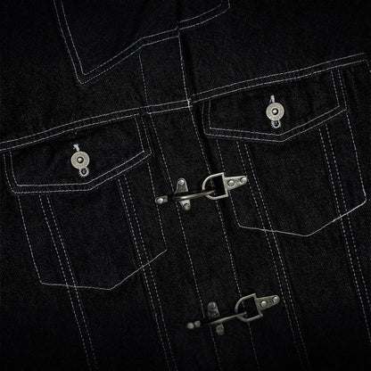 Urban Street Style Men's Jacket, Turn-Down Collar, Multi-Pocket Workwear Jacket, Loose Fit, Trendy Brand, Men's Outerwear